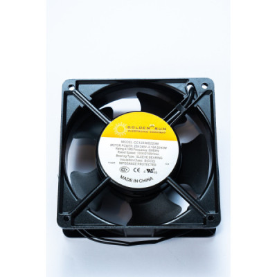 FAN 12 * 12 CM - 5 BLADES / 220VAC - BLACK COLOR