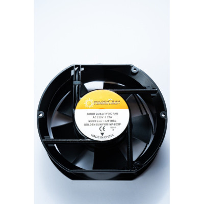 FAN 17 * 15 CM - 5 BLADES / 220VAC - BLACK COLOR