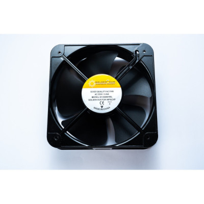 SQUARE FAN 20 * 20 CM - 5 BLADES / 220VAC - BLACK COLOR