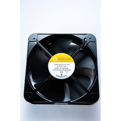 SQUARE FAN 20 * 20 CM - 5 BLADES / 220VAC - BLACK COLOR